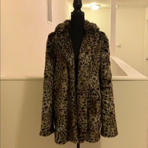 Leopard print coat